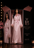 The Heiress Feather-Trim Robe